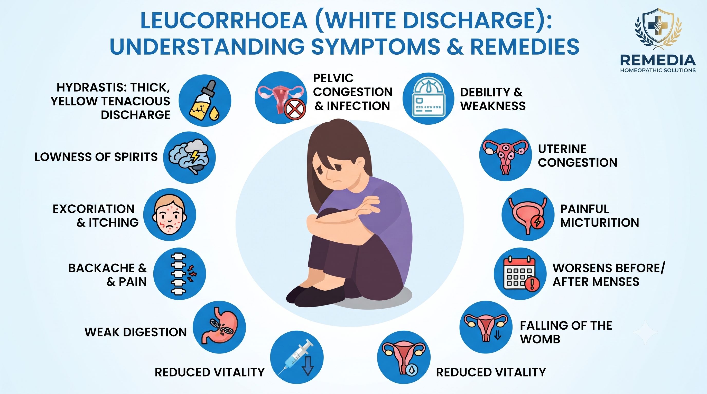 Leucorrhoea (Vaginal Discharge): Causes, Symptoms & Homeopathic Remedies